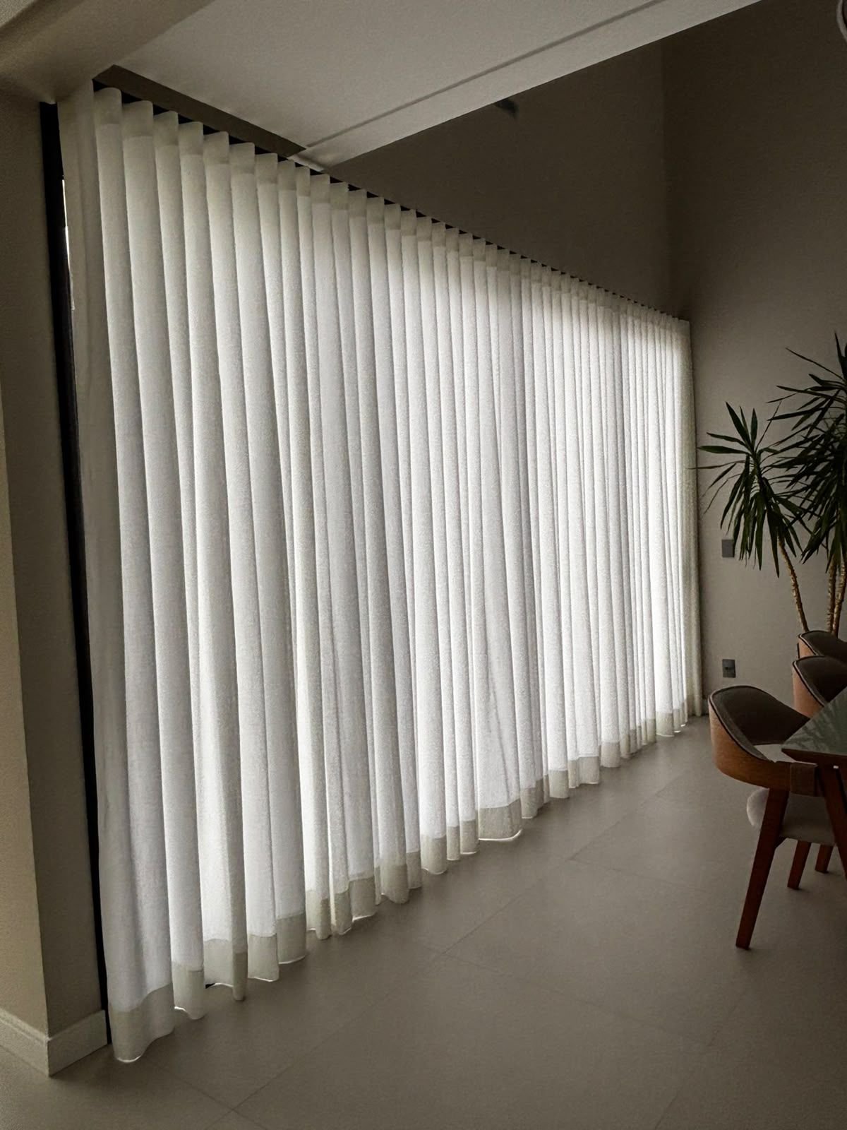 Cortinas wave em ambiente residencial, projeto ART DECORAR